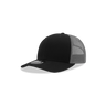 Decky Youth 6 Panel Mid Profile Structured Cotton Trucker | Decky 5019 Black/Charcoal Standard
