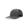 Decky Youth 6 Panel Mid Profile Structured Cotton Trucker | Decky 5019 Charcoal/Black Standard