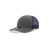 Decky Youth 6 Panel Mid Profile Structured Cotton Trucker | Decky 5019 Charcoal/Navy Standard