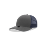 Decky Youth 6 Panel Mid Profile Structured Cotton Trucker | Decky 5019 Charcoal/Navy Standard