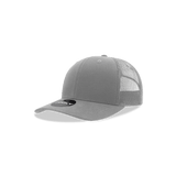 Decky Youth 6 Panel Mid Profile Structured Cotton Trucker | Decky 5019 Grey Standard