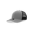 Decky Youth 6 Panel Mid Profile Structured Cotton Trucker | Decky 5019 Grey/Black Standard