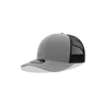 Decky Youth 6 Panel Mid Profile Structured Cotton Trucker | Decky 5019 Grey/Black Standard