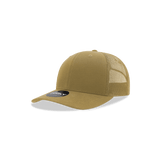 Decky Youth 6 Panel Mid Profile Structured Cotton Trucker | Decky 5019 Khaki Standard