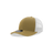Decky Youth 6 Panel Mid Profile Structured Cotton Trucker | Decky 5019 Khaki/White Standard
