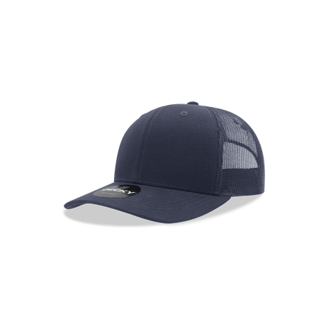 Decky Youth 6 Panel Mid Profile Structured Cotton Trucker | Decky 5019 Navy Standard