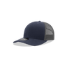 Decky Youth 6 Panel Mid Profile Structured Cotton Trucker | Decky 5019 Navy/Charcoal Standard