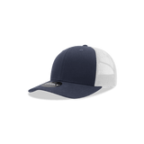 Decky Youth 6 Panel Mid Profile Structured Cotton Trucker | Decky 5019 Navy/White Standard