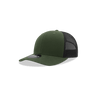 Decky Youth 6 Panel Mid Profile Structured Cotton Trucker | Decky 5019 Olive/Black Standard