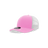Decky Youth 6 Panel Mid Profile Structured Cotton Trucker | Decky 5019 Pink/White Standard