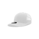 Decky Youth 6 Panel Mid Profile Structured Cotton Trucker | Decky 5019 White Standard
