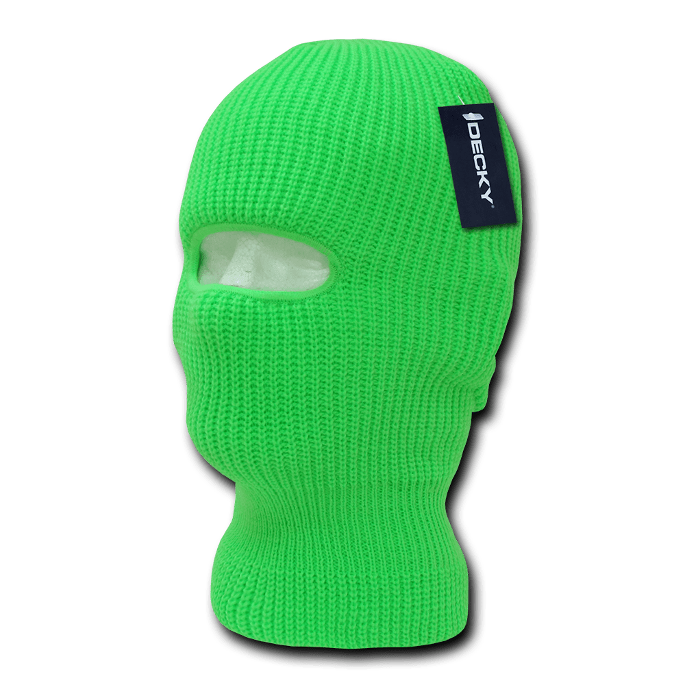 Decky Youth Neon Mask (1 Hole) | Decky 9051 Green OSFM