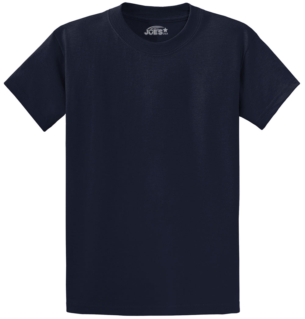 Joe's USA Mens Heavyweight Wholesale 6.1-ounce, 100% Cotton T-Shirt - Deep Navy - JUSA T-Shirts Joe's USA Deep Navy S
