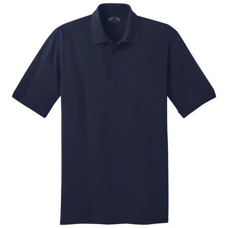 Men's Tall 5.5-Ounce Jersey Knit Polo Polos/Knits Joe's USA Deep Navy Large Tall