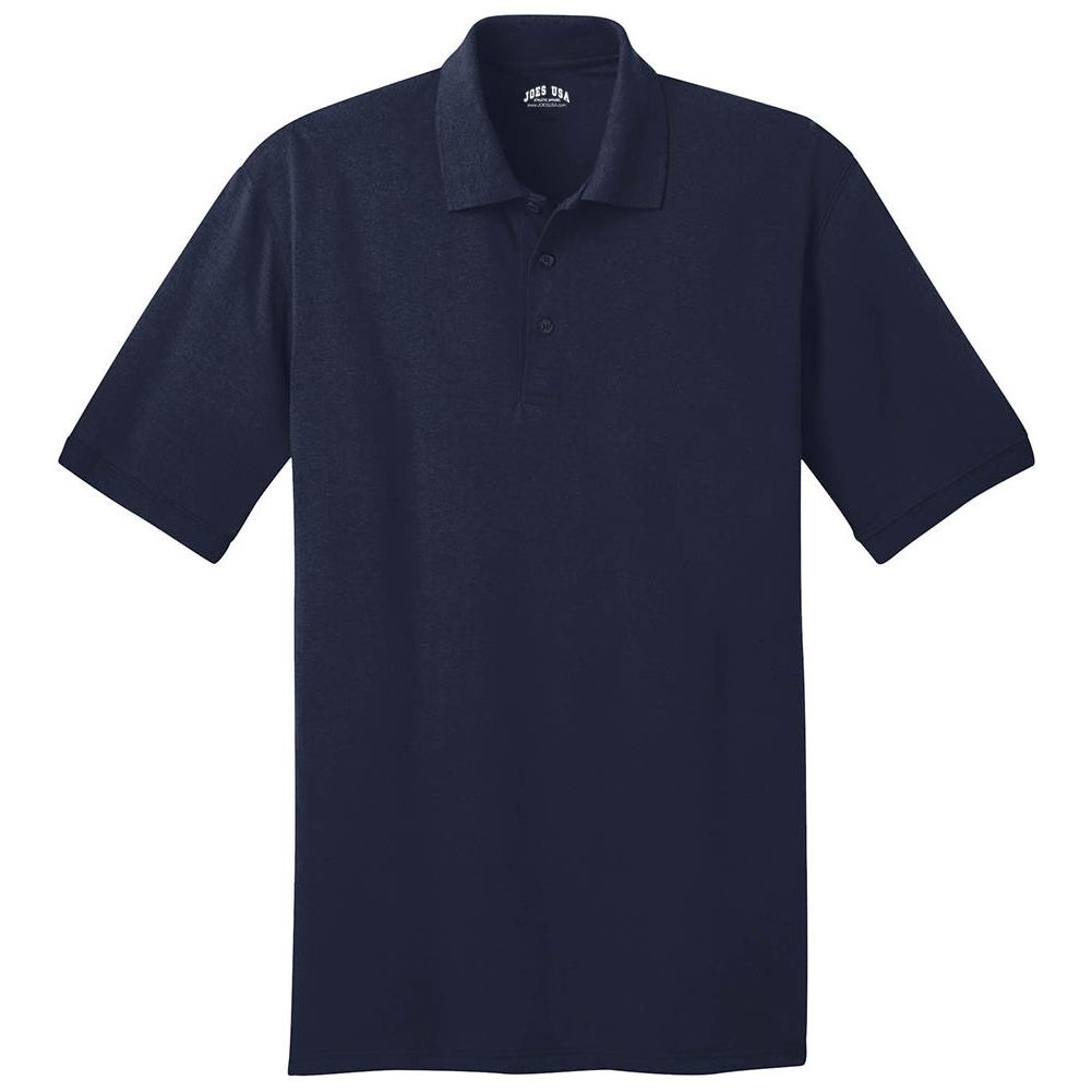 Men's Tall 5.5-Ounce Jersey Knit Polo Joe's USA Mens Apparel