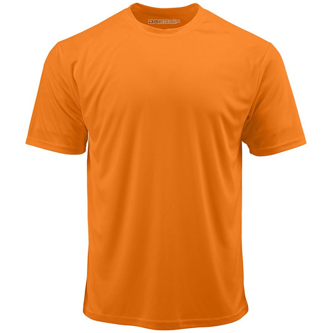 DRIEQUIP Men's Athletic All Sport Training Tee Shirts-DeepOrange Activewear DRI-EQUIP Deep Orange X-Small