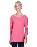 Devon & Jones Women's Perfect Fit™ Ballet Bracelet - Length Knit Top - Devon & Jones 13437 Charity Pink XS