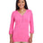 Devon & Jones Women's Perfect Fit™ Y - Placket Convertible Sleeve Knit Top - Devon & Jones 13190 Charity Pink XS