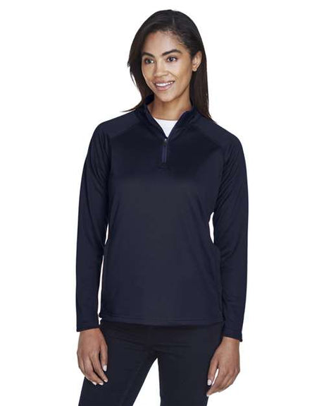 Devon & Jones Women's Stretch Tech - Shell® Compass Quarter - Zip Pullover - Devon & Jones 13363 Navy S