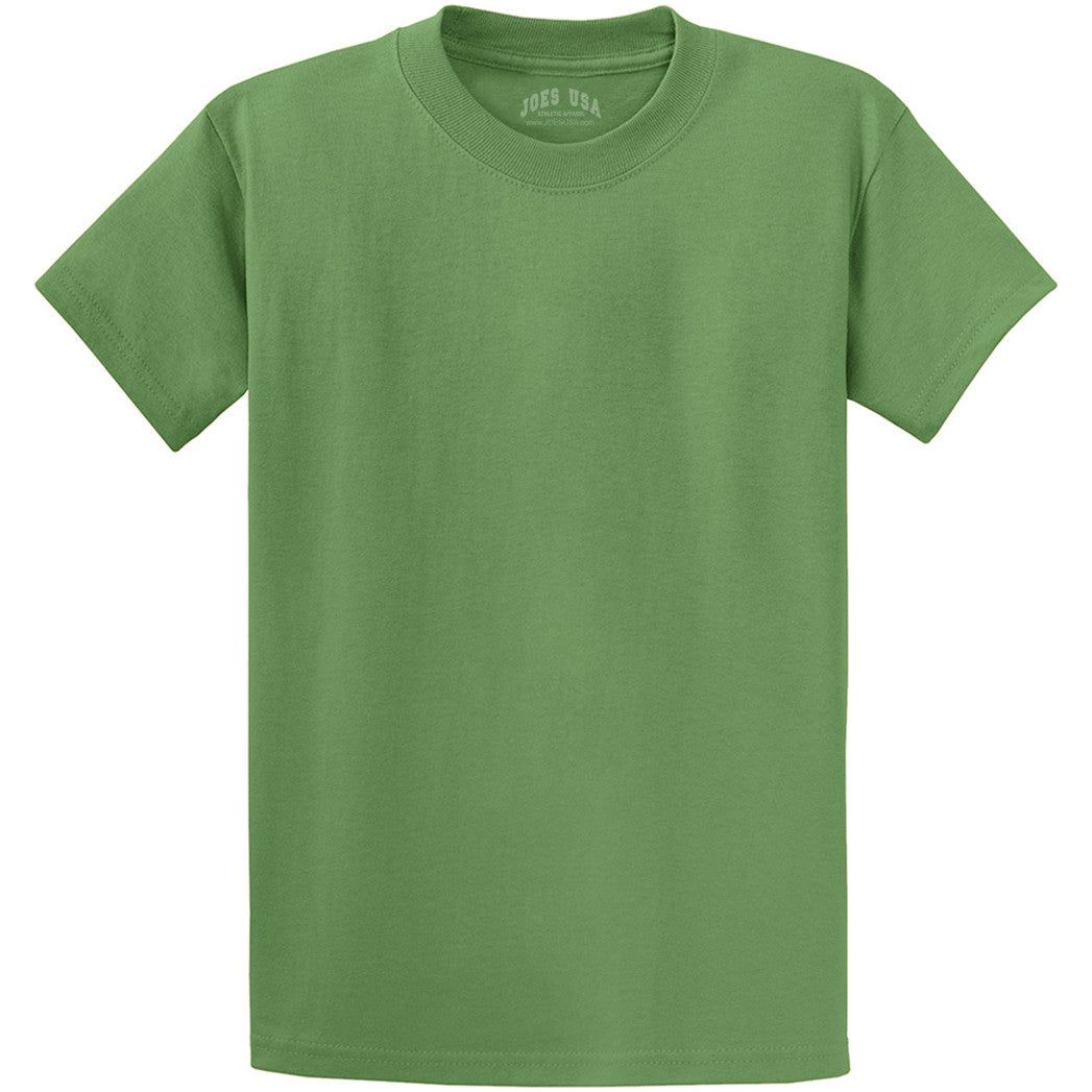 Men's Durable 100% Heavyweight Cotton T-Shirts in Regular, Big, and Tall Sizes Joe's USA Men's Apparel - Dill