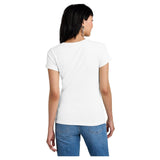 District DM1170L Ladies Perfect Weight V - Neck Tee Bright White Women's V - Neck T-Shirts