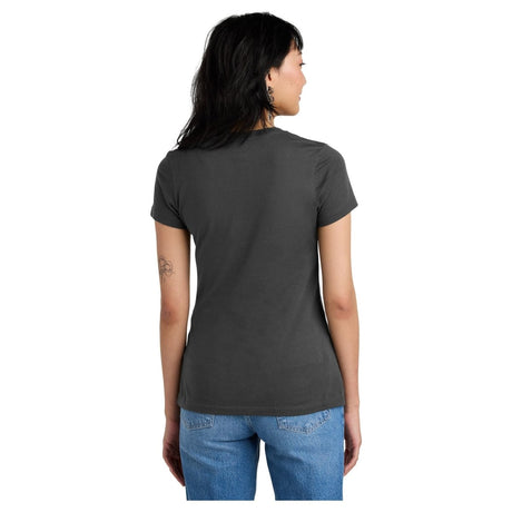 District DM1170L Ladies Perfect Weight V - Neck Tee Charcoal Women's V - Neck T-Shirts
