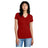 District DM1170L Ladies Perfect Weight V - Neck Tee Classic Red Women's V - Neck T-Shirts