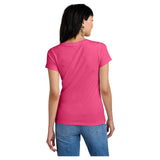 District DM1170L Ladies Perfect Weight V - Neck Tee Dark Fuchsia Women's V - Neck T-Shirts