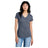 District DM1170L Ladies Perfect Weight V - Neck Tee Heathered Navy Women's V - Neck T-Shirts