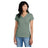District DM1170L Ladies Perfect Weight V - Neck Tee Laurel Green Women's V - Neck T-Shirts