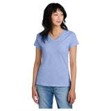 District DM1170L Ladies Perfect Weight V - Neck Tee Soft Lilac Women's V - Neck T-Shirts
