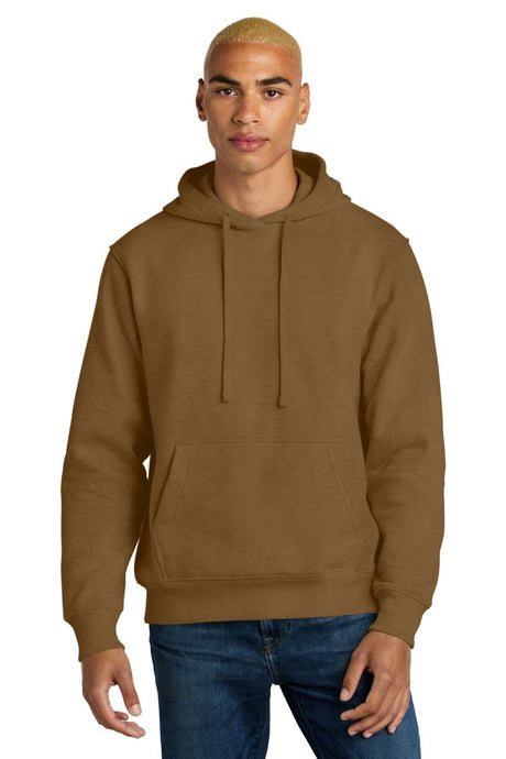 District DT6600 Super Heavyweight Fleece Hoodie Duck Brown XS Sweatshirts/Fleece