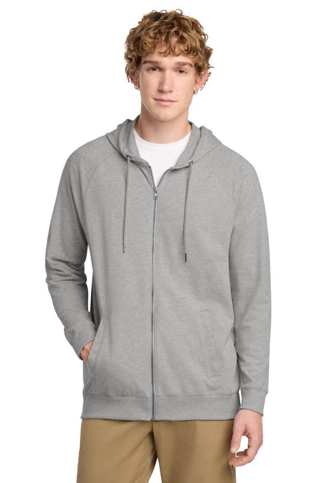 District ® Featherweight French Terry ™ Full - Zip Hoodie DT573 - District DT573 Light Heather Grey XS Zip Hoodies