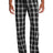 District Flannel Plaid Pant. DT1800 - District DT1800 Black XS Flannel Pants