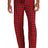 District Flannel Plaid Pant. DT1800 - District DT1800 New Red XS Flannel Pants