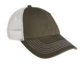 District ® Mesh Back Cap. DT607 - District DT607 Army/ White OSFA Hats