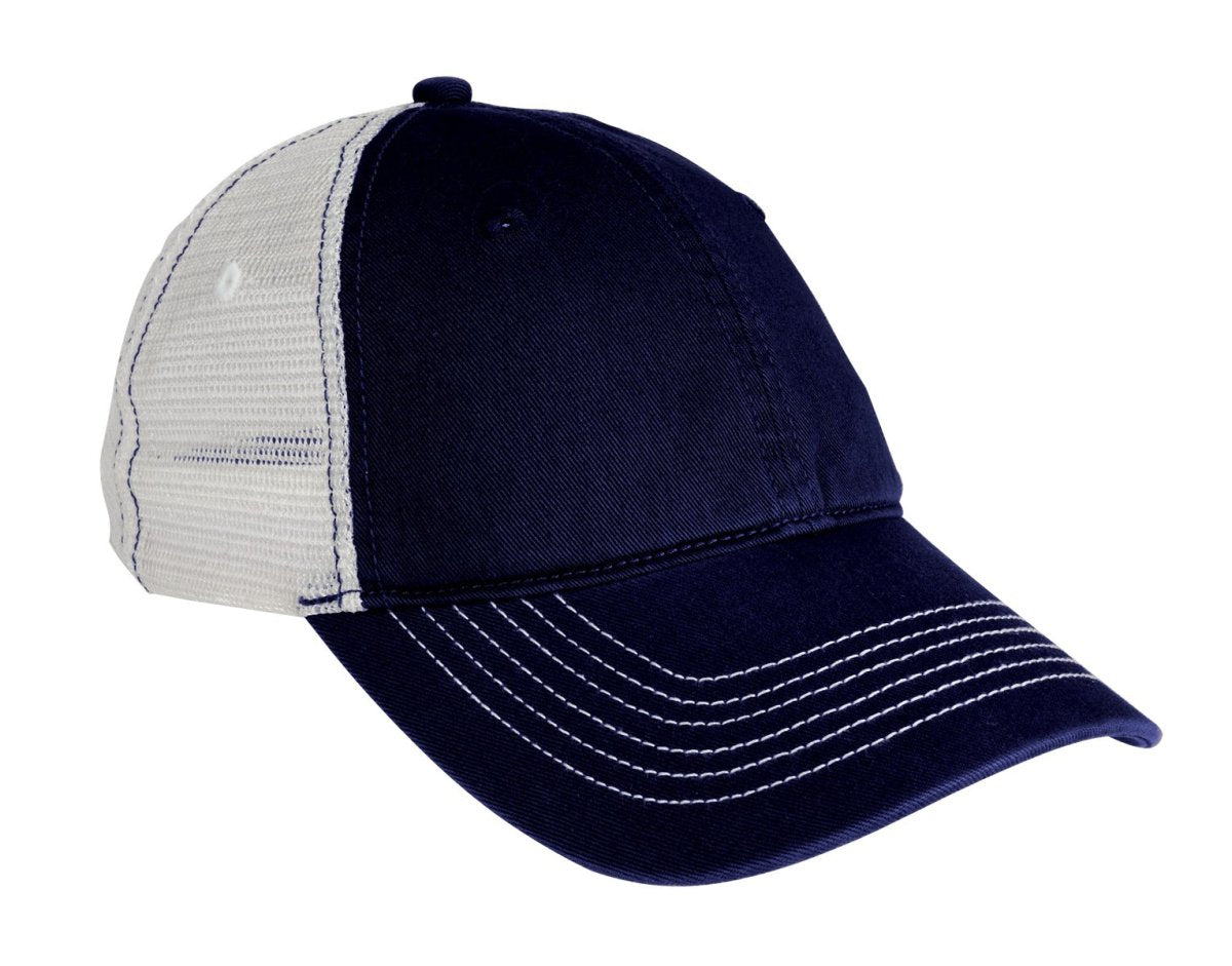 District ® Mesh Back Cap. DT607 - District DT607 New Navy/ White OSFA Hats