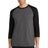 District ® Perfect Tri ® 3/4 - Sleeve Raglan. DM136 - District DM136 Black/ Black Frost XS Raglan T-Shirts