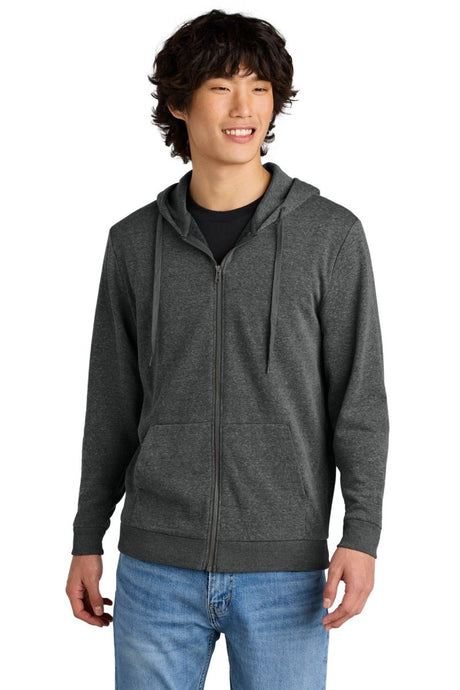 District ® Perfect Tri ® Fleece Full - Zip Hoodie DT1302 - District DT1302 Heathered Charcoal XS Full - Zip Hoodies