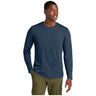 District® Perfect Weight® CVC Long Sleeve Tee - DT185 Heathered Navy XS Long Sleeve T-Shirts
