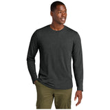 District® Perfect Weight® CVC Long Sleeve Tee - DT185 Jet Black Heather XS Long Sleeve T-Shirts