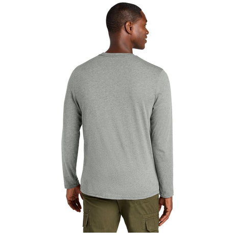 District® Perfect Weight® CVC Long Sleeve Tee - DT185 Light Heather Grey XS Long Sleeve T-Shirts