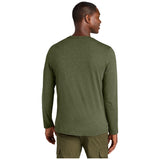 District® Perfect Weight® CVC Long Sleeve Tee - DT185 Military Green Heather XS Long Sleeve T-Shirts