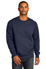 District ® Re - Fleece ™ Crew DT8104 - District DT8104 True Navy XS Crewneck Sweatshirts