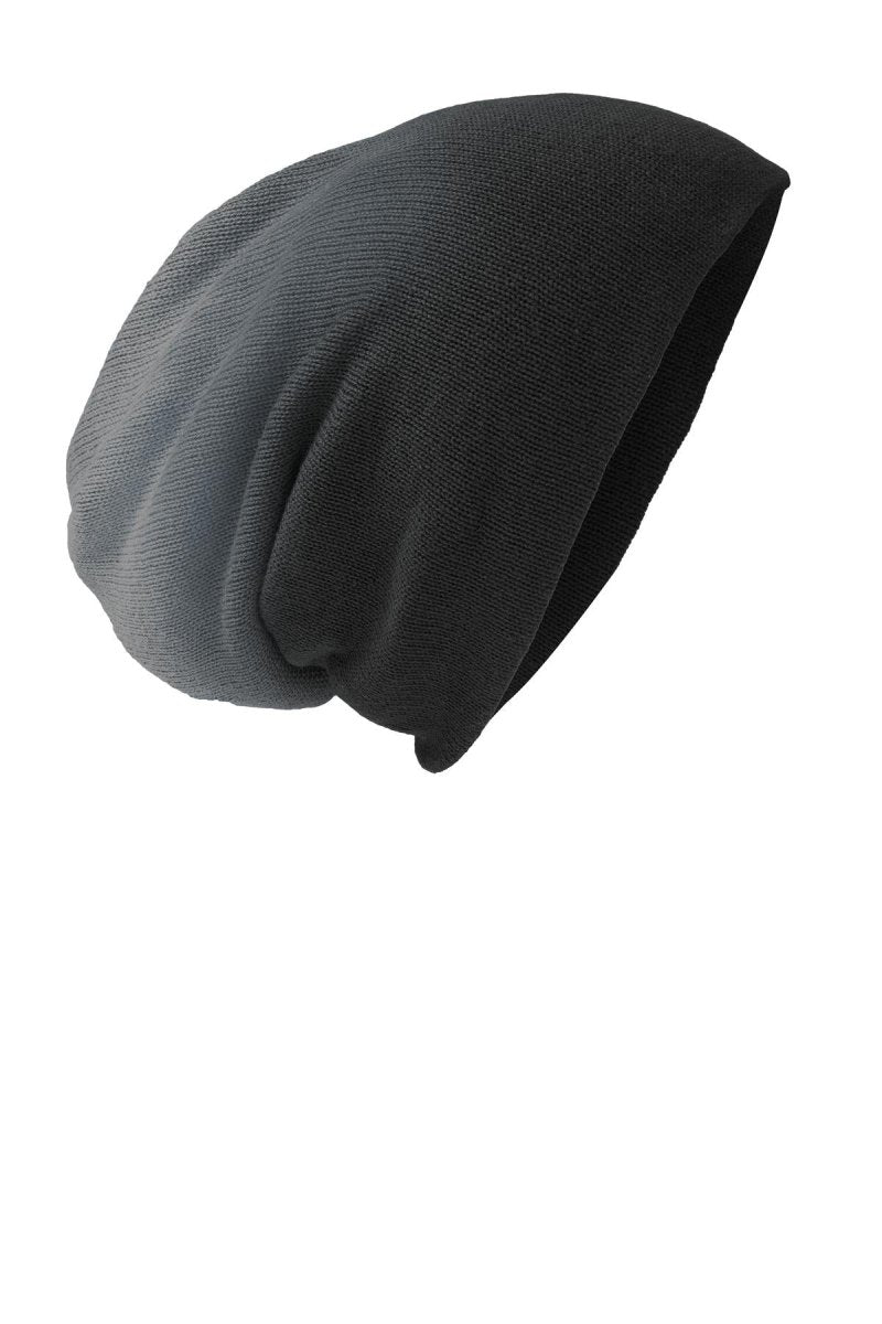 District ® Slouch Beanie DT618 - District DT618 Black Dip Dye OSFA Beanies