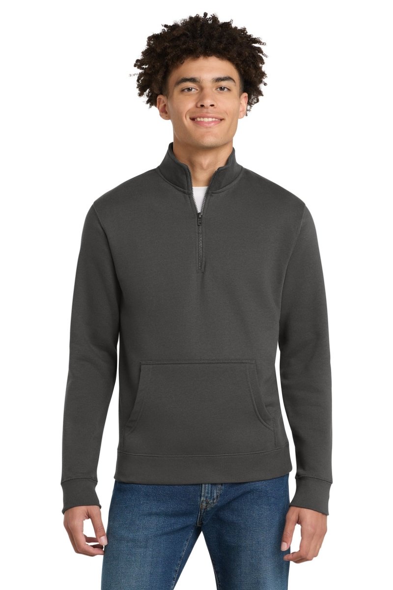 District ® V.I.T. ™ Fleece 1/4 - Zip DT6106 - District DT6106 Charcoal XS Sweatshirts/Fleece