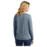 District® Women’s Featherweight French Terry™ Long Sleeve Crewneck DT672 Flint Blue Heather XS Crewneck Sweatshirts