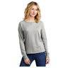 District® Women’s Featherweight French Terry™ Long Sleeve Crewneck DT672 Light Heather Grey XS Crewneck Sweatshirts
