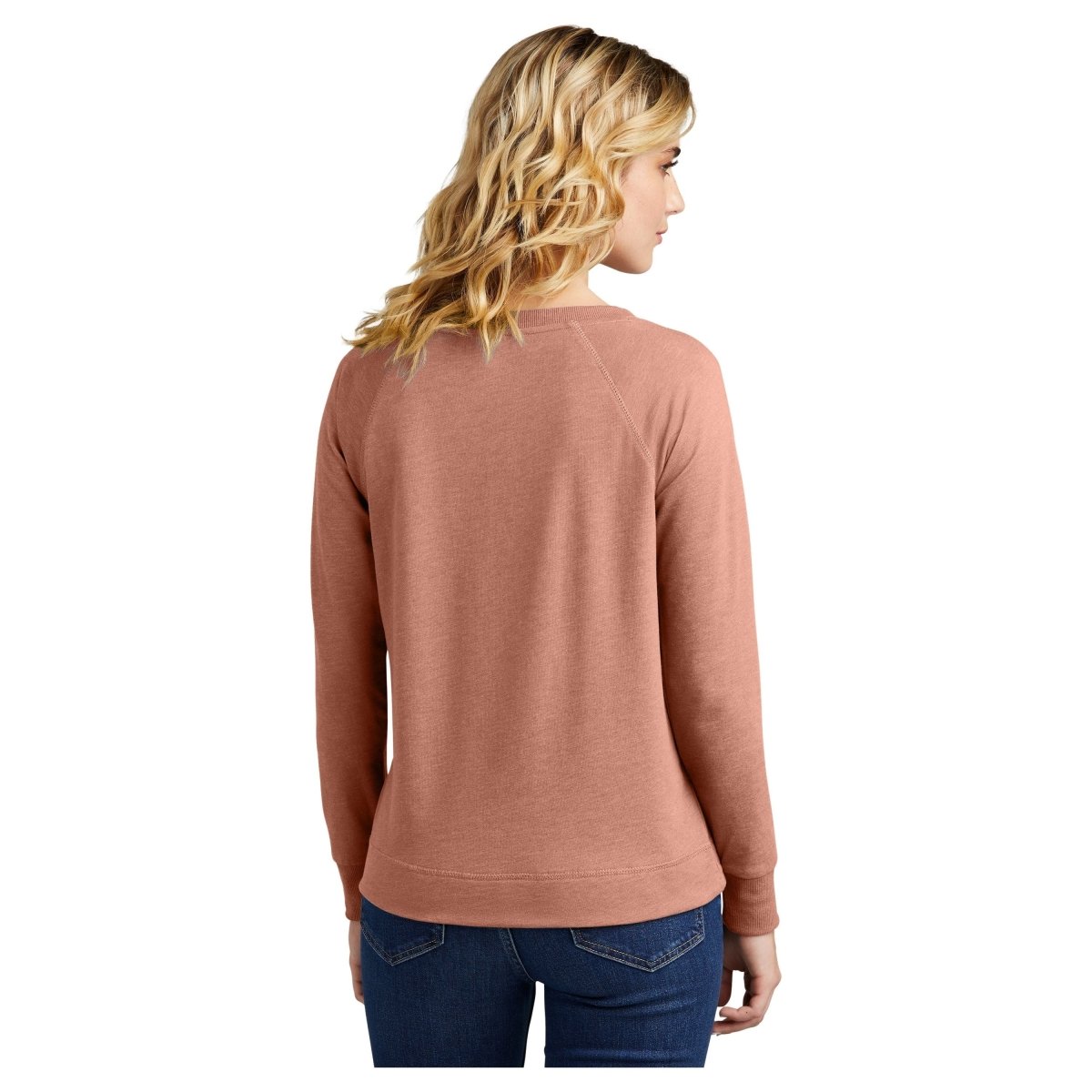 District® Women’s Featherweight French Terry™ Long Sleeve Crewneck DT672 Nostalgia Rose Heather XS Crewneck Sweatshirts
