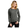 District® Women’s Featherweight French Terry™ Long Sleeve Crewneck DT672 Washed Coal XS Crewneck Sweatshirts